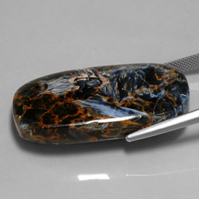 Pietersite Multicolore naturale da 52.84 ct, Taglio a cuscino, Opaco
