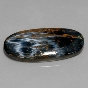 Pietersite naturale multicolore da 18,06 ct, taglio ovale, opaco