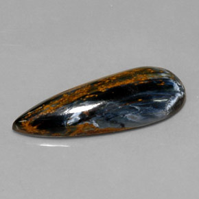 Pietersite Multicolore naturale da 7.08 ct, Forma a pera, Opaco