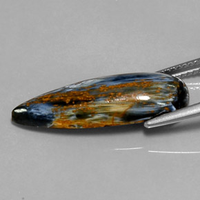 Pietersite Multicolore naturale da 7.08 ct, Forma a pera, Opaco