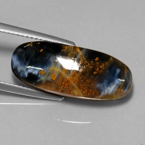 Pietersite Multicolore naturale da 10.81 ct, Taglio ovale, Opaco