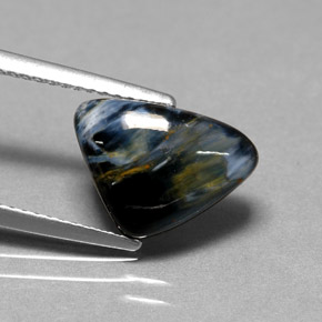 Pietersite naturale multicolore da 2,67 ct, trillion, opaco