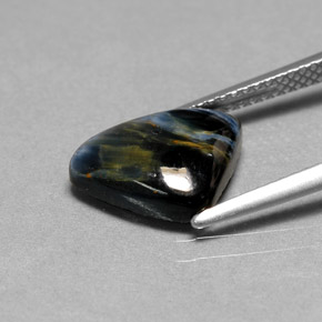 Pietersite naturale multicolore da 2,67 ct, trillion, opaco