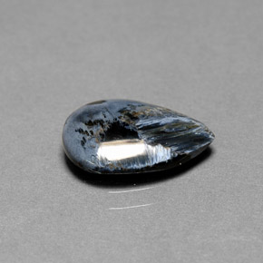 Pietersite naturale multicolore da 2,16 ct, taglio a pera, opaco