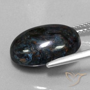 Pietersite Nero naturale da 6.05 ct, Ovale, Opaco