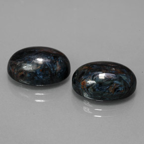 Pietersite naturale multicolore da 12,84 ct, taglio ovale, opaco
