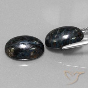 Gemme di Pietersite Nero naturale da 12.08 ct, Ovale, Opaco