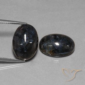 12.68ctw Naturale Nero Pietersite, Ovale, Opaco