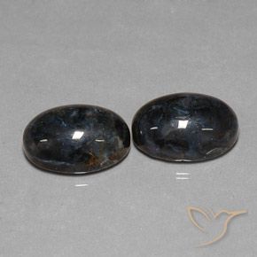 Gemme di Pietersite Nero naturale da 12.68 ct, Ovale, Opaco