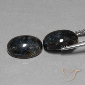 Gemme di Pietersite Nero naturale da 12.68 ct, Ovale, Opaco