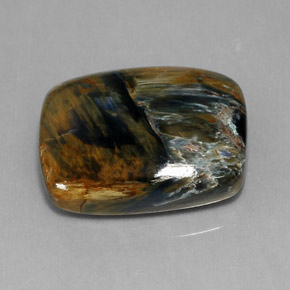 Pietersite naturale multicolore da 18,44 ct, taglio a cuscino, opaco