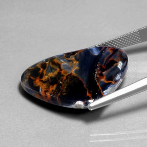 Pietersite naturale multicolore da 20,08 ct, forma fantasia, opaco