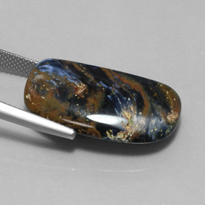 Pietersite multicolore naturale da 17,00 ct, forma fantasia, opaco