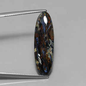 Pietersite Multicolore naturale da 10.84 ct, Taglio ovale, Opaco