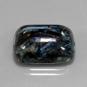 Pietersite naturale multicolore da 14,81 ct, taglio a cuscino, opaco