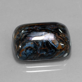 Pietersite naturale multicolore da 15,20 ct, taglio a cuscino, opaco