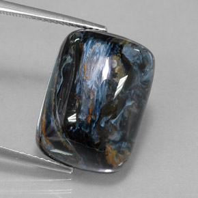 Pietersite naturale multicolore da 14,51 ct, taglio a cuscino, opaco