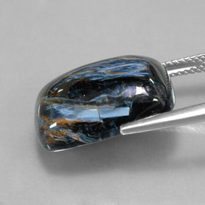 Pietersite naturale multicolore da 14,51 ct, taglio a cuscino, opaco