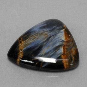 Pietersite Multicolore naturale da 4.01 ct, Taglio trillion, Opaco