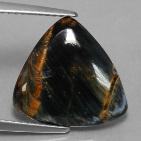 Pietersite Multicolore naturale da 4.01 ct, Taglio trillion, Opaco