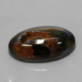 Pietersite Multicolore naturale da 6.14 ct, Taglio ovale, Opaco