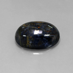 Pietersite naturale multicolore da 12,85 ct, taglio ovale, opaco