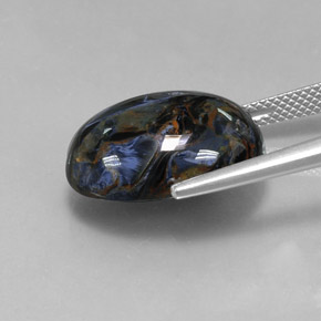 Pietersite Multicolore naturale da 13.01 ct, Taglio ovale, Opaco