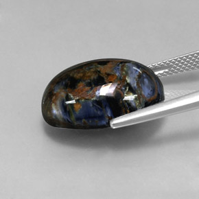 Pietersite Multicolore naturale da 12.85 ct, Taglio ovale, Opaco