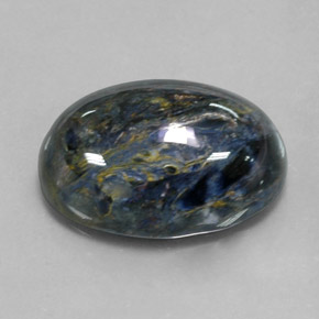 Pietersite naturale multicolore da 12,78 ct, taglio ovale, opaco