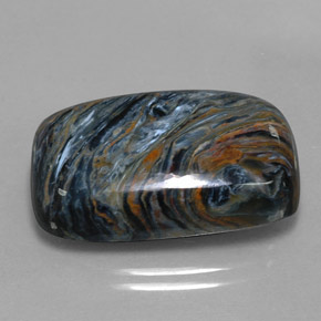 Pietersite naturale multicolore da 22,09 ct, baguette, opaco
