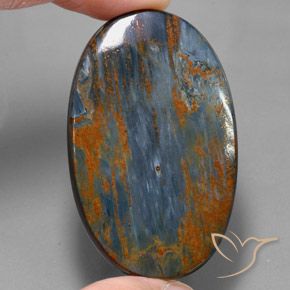 68.06ct Naturale Multicolore Pietersite, Ovale, Opaco