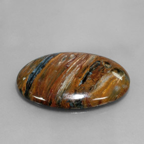 Pietersite Multicolore naturale da 21.99 ct, Taglio ovale, Opaco