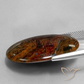 Pietersite Multicolore naturale da 23.71 ct, Ovale, Opaco
