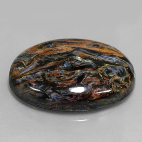 Pietersite Multicolore naturale da 36.77 ct, Taglio ovale, Opaco