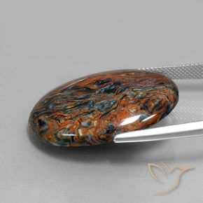 Pietersite Multicolore naturale da 26.24 ct, Taglio ovale, Opaco