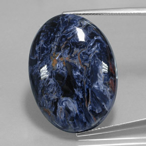 Pietersite naturale multicolore da 31,93 ct, taglio ovale, opaco