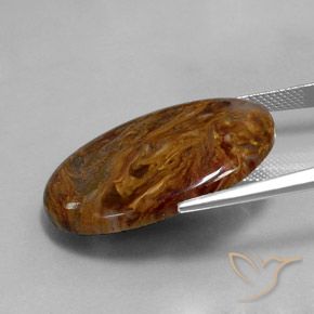 Pietersite Multicolore naturale da 21.34 ct, Ovale, Opaco