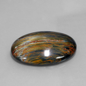 Pietersite Multicolore naturale da 28.90 ct, Taglio ovale, Opaco