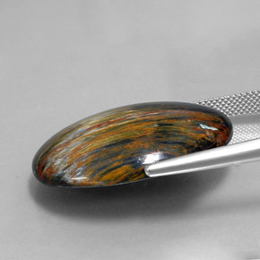 Pietersite Multicolore naturale da 28.90 ct, Taglio ovale, Opaco