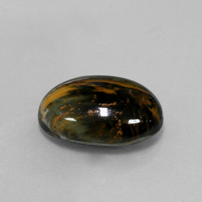 Pietersite naturale multicolore da 7,12 ct, taglio ovale, opaco