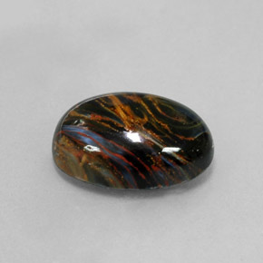 Pietersite Multicolore naturale da 7.86 ct, Taglio ovale, Opaco