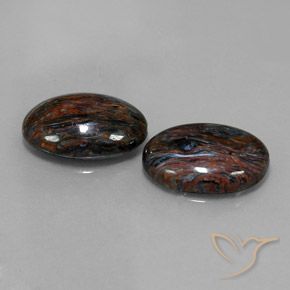 Gemme di Pietersite Nero naturale da 16.77 ct, Ovale, Opaco
