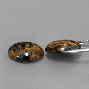 Gemme di Pietersite Multicolore naturale da  ct, Taglio ovale, Opaco