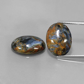 Gemme di Pietersite Multicolore naturale da  ct, Taglio ovale, Opaco