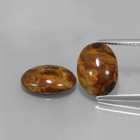 Gemme di Pietersite Multicolore naturale da  ct, Taglio ovale, Opaco