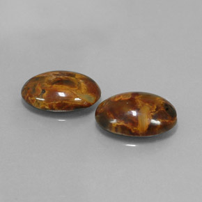 Gemme di Pietersite Multicolore naturale da  ct, Taglio ovale, Opaco