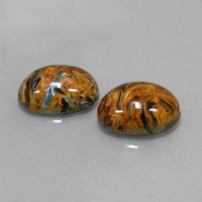 Pietersite naturale multicolore da  ct, taglio ovale, opaco