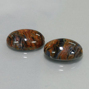 Pietersite naturale multicolore da  ct, taglio ovale, opaco