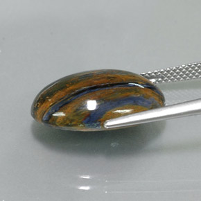 Pietersite Multicolore naturale da 9.38 ct, Taglio ovale, Opaco