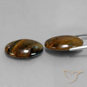 Gemme di Pietersite Multicolore naturale da 12.69 ct, Ovale, Opaco